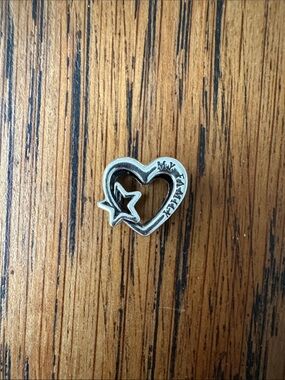 Pandora Silver My Universe My Family Heart with Star Charm with box